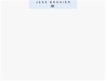 Tablet Screenshot of jessbrohier.com